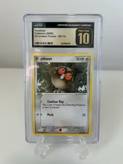 2005 Hoothoot Pokemon Card CGC 10 Pristine EX Unseen Forces 59/115 - Image 1