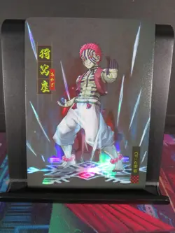 Akaza Upper Rank Rare Card Demon Slayer Time Strata CCG Collectible Holo Accent - Image 1