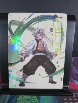 Sanemi Shinazugawa Rare Card Demon Slayer Time Strata CCG Collectible HoloAccent - Image 1