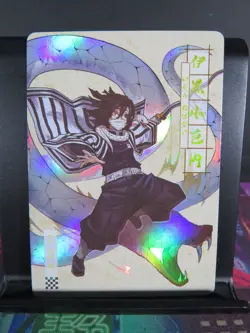 Iguro Obanai Rare Card Demon Slayer Time Strata CCG Collectible Holo Accent - Image 1