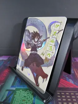 Iguro Obanai Rare Card Demon Slayer Time Strata CCG Collectible Holo Accent - Image 2