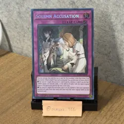 Yu-Gi-Oh! TCG Solemn Accusation 1st Edition BLZD-EN079 - Image 1