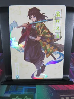 Giyu Tomioka Rare Card Demon Slayer Time Strata CCG Collectible Holo Accent - Image 1