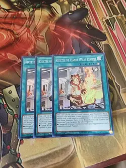 3X Recette De Viande (Meat Recipe) WISU-EN038 Super Rare 1ST ED NM Yugioh - Image 1