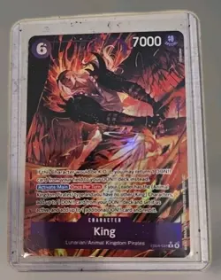 King (Alternate Art) EB04-031 One Piece OP-14 The Azure Sea's Seven Foil NM - Image 1