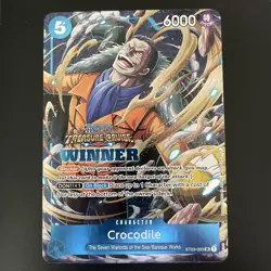 Crocodile • ST03-003 Full Art Foil Winner Pack Treasure Cruise One Piece TCG NM - Image 1