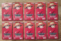 One Piece OP-13 Carrying on His Will Sleeved Booster Packs - Lot of 10 FAST SHIP - Image 1