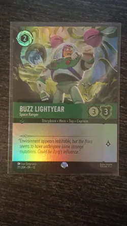 Buzz Lightyear Space Ranger Holofoil Epic 211/204 Disney Lorcana Wilds Unknown - Image 1