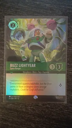 Buzz Lightyear Space Ranger Holofoil Epic 211/204 Disney Lorcana Wilds Unknown - Image 2