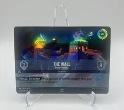 Disney Lorcana EN4 - The Wall Border Fortress Enchanted Holofoil # 222 - Image 1