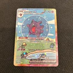 Pokemon Bubble Gengar Special Doujin Art Starry Holo Card - Image 1
