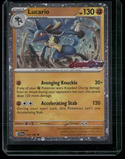 Miscellaneous Cards & Products #114/198 Lucario (Scarlet & Violet Stamp) - Image 2