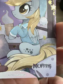 Kayou My little Pony CCG Card MLPME-UR-011L4 Derpy Hooves Muffins Pajamas Mint - Image 5