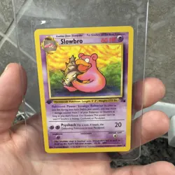 Pokemon TCG Slowbro Fossil 43/62 1st Edition Uncommon 1999 Card - Image 1