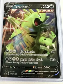 Tyranitar V SWSH109 Black Star Promo Pokemon TCG Card NM - Image 1