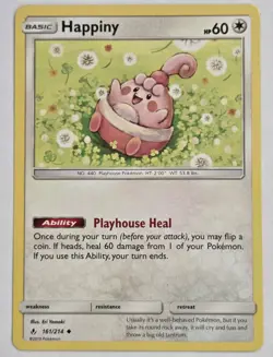 Happiny 161/214 Uncommon SM - Unbroken Bonds Pokemon Card - Image 1