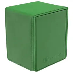 Ultra Pro Vivid Alcove Flip Deck Box Green Holds 100 Standard Size Cards - Image 2