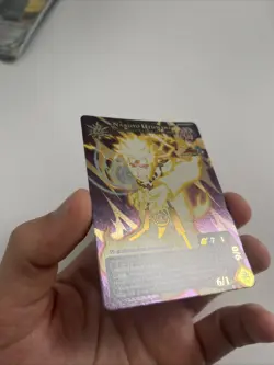 Naruto Ccg Card - Naruto Uzumaki (9 Tails Cloak) Super Rare Foil 1646 Nn German - Image 5