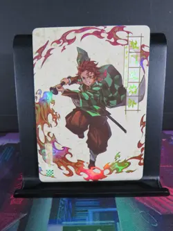 Tanjiro Kamado Rare Card Demon Slayer Time Strata CCG Collectible Holo Accent - Image 1