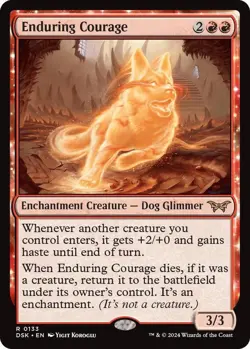 MTG Duskmourn: House of Horrors - Enduring Courage - Image 1
