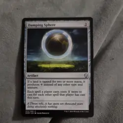 1x MTG Magic The Gathering TCG Damping Sphere - Dominaria - Image 1