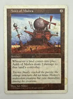 Ankh of Mishra x1 MTG Fifth 5th Edition 1x Magic Fair Heavy Play HP - Image 1