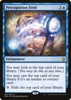 PRECOGNITION FIELD mtg NM-M Dominaria 1 Rare - Image 1