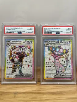 Pokemon Umbreon Ex 176 & Espeon Ex 175 Promos Sequential Set PSA 10 English - Image 1