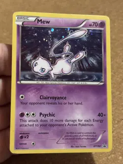 Mew XY192 Holo Promo Black Star Rare Card English Pokemon Good Played - Image 2