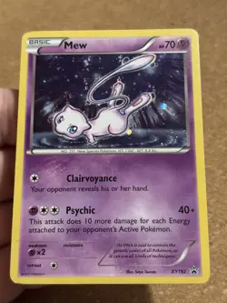 Mew XY192 Holo Promo Black Star Rare Card English Pokemon Good Played - Image 3
