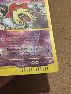 Jynx 18/147 Holo Reverse Rare Aquapolis Card Pokemon English Poor Played Damaged - Image 5