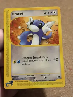 Dratini 107/165 Set Expedition Pokemon Card English Good Conditions Played - Image 1