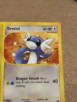Dratini 107/165 Set Expedition Pokemon Card English Good Conditions Played - Image 3