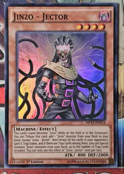 Yu-Gi-Oh! TCG Jinzo - Jector MP15-EN214 1st Edition Super Rare - Image 1