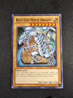 Yugioh - Blue-Eyes White Dragon YSKR-EN001 1st Edition Common NM - Image 1