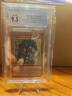 Danger! Bigfoot! Yu-Gi-Oh 2021 1st Edition Premiere Gold Rare CGC 9.5 MGED-EN018 - Image 1