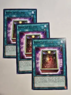 3x Book of Eclipse TAMA-EN041 Tactical Masters 1st Edition Playset Yu-Gi-Oh x3 - Image 1