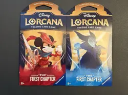 NEW Sealed - Disney Lorcana - FIRST CHAPTER Sleeved Booster Pack - Lot of 2 - Image 1