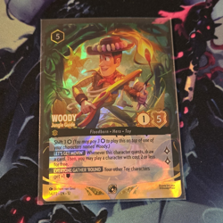 Disney Lorcana TCG Woody - Jungle Guide 54/P3 Foil Rare Amber Toy Story - Image 1