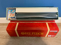One Piece 1st Anniversary Set English Version Playmat, Sleeves, Box - No Cards - Image 1
