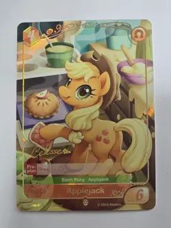 KAYOU My Little Pony Card Game Applejack Celesse BP01-GR04 1st Ed FOIL NM - Image 1