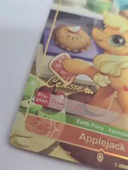 KAYOU My Little Pony Card Game Applejack Celesse BP01-GR04 1st Ed FOIL NM - Image 3