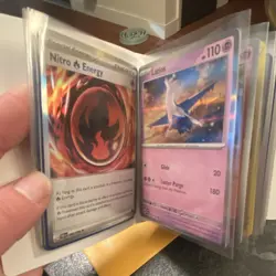 Pokemon Holo and Reverse Holo Foil Card Lot Mini Binder. No repeats, NM - Image 2