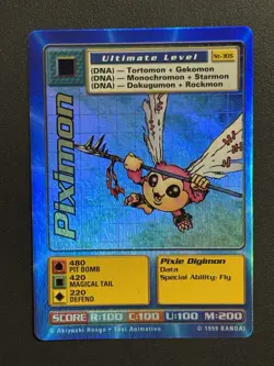 Digimon Piximon St-30S Chase Holo Bandai Digi Battle Card - Image 1