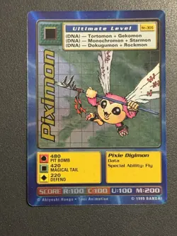 Digimon Piximon St-30S Chase Holo Bandai Digi Battle Card - Image 3