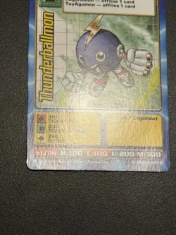 Digimon Thunderballmon ST-75 RARE Swedish McDonald’s Promo Card English 2000 - Image 4