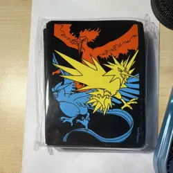 Pokemon TCG Articuno Zapdos Moltres Premium Card Sleeves 65ct Standard 2019 - Image 1