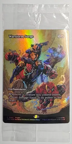 MTG - Warstorm Surge Foil MTG Card Exclusive Marvel Avengers Armageddon Red Hulk - Image 1