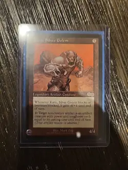 Magic the Gathering Karn, Silver Golem #298/350 Urza's Saga Vintage 1998 - Image 3