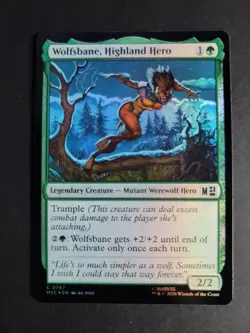 Wolfsbane, Highland Hero (Foil) Common MTG Marvel Super Heroes Commander - Image 1